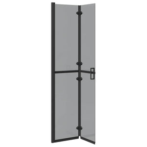 Parete doccia Walk-in Nero e trasparente scuro 80 x 190 cm 42017964