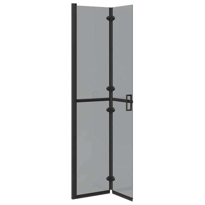 Parete doccia Walk-in Nero e trasparente scuro 80 x 190 cm 42017964