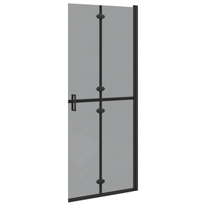 Parete doccia Walk-in Nero e trasparente scuro 80 x 190 cm 42017964