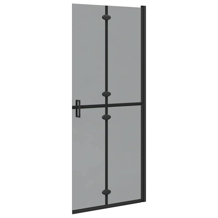 Parete doccia Walk-in Nero e trasparente scuro 80 x 190 cm 42017964