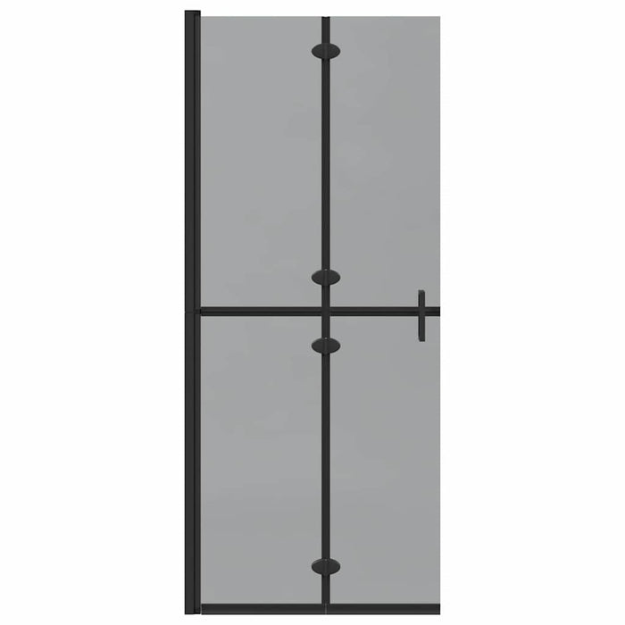 vidaXL Parete doccia Walk-in Nero e trasparente scuro 80 x 190 cm