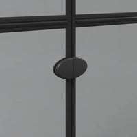 Parete doccia Walk-in Nero e trasparente scuro 90 x 190 cm 42017965