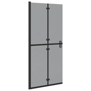 Parete doccia Walk-in Nero e trasparente scuro 90 x 190 cm 42017965