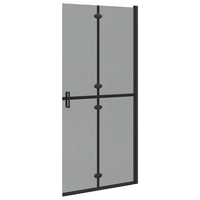 Parete doccia Walk-in Nero e trasparente scuro 90 x 190 cm 42017965