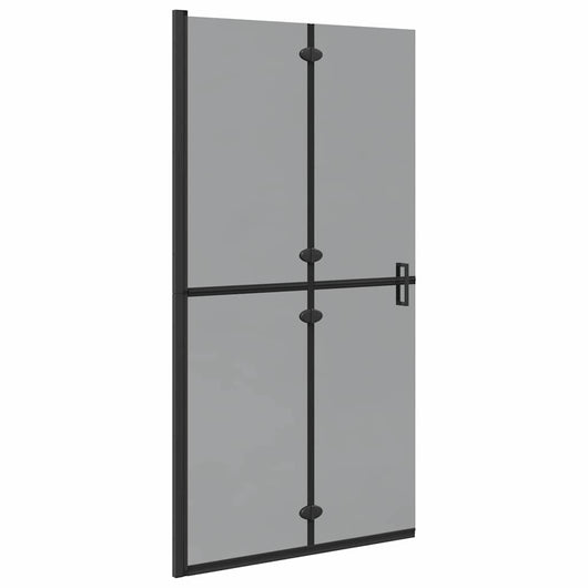 Parete doccia Walk-in Nero e trasparente scuro 100 x 190 cm 42017966