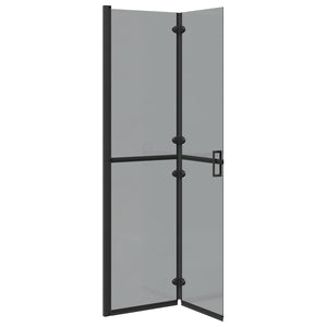 Parete doccia Walk-in Nero e trasparente scuro 100 x 190 cm 42017966