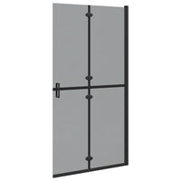 Parete doccia Walk-in Nero e trasparente scuro 100 x 190 cm 42017966