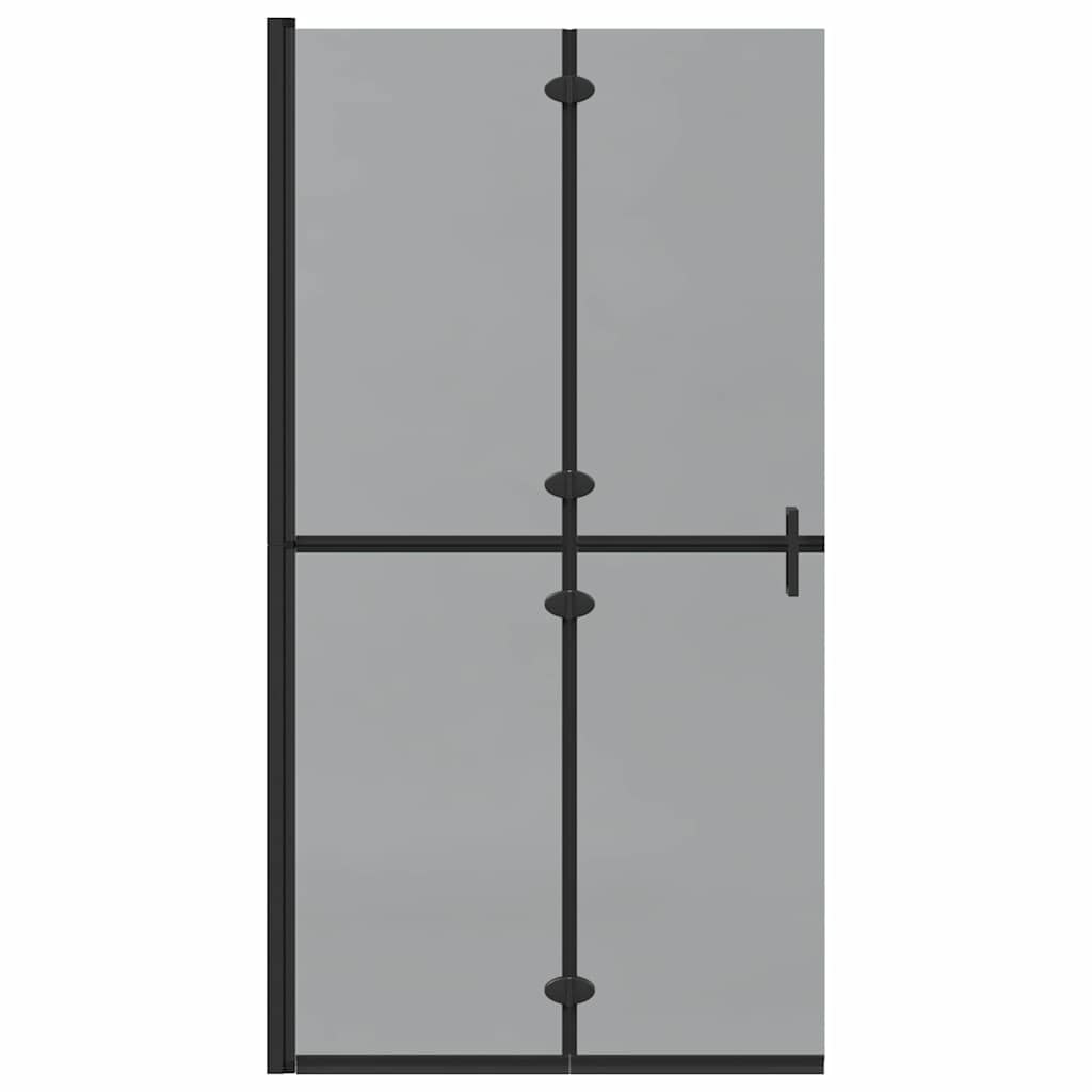Parete doccia Walk-in Nero e trasparente scuro 100 x 190 cm 42017966