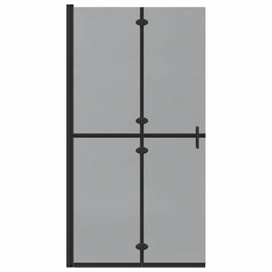 Parete doccia Walk-in Nero e trasparente scuro 100 x 190 cm 42017966