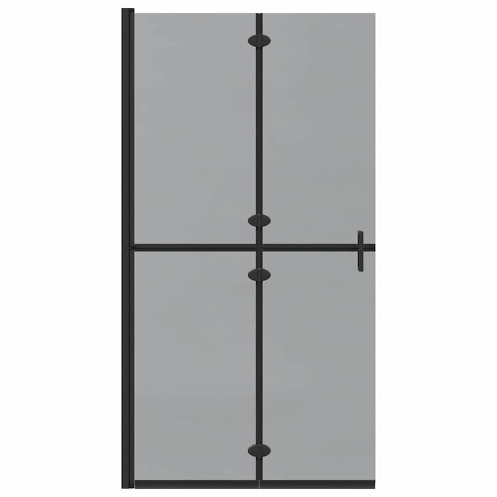 Parete doccia Walk-in Nero e trasparente scuro 100 x 190 cm 42017966
