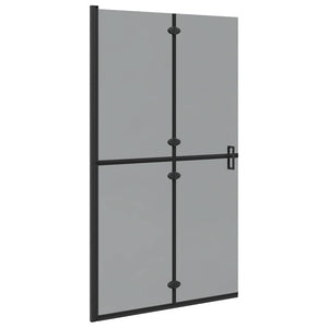 Parete doccia Walk-in Nero e trasparente scuro 110 x 190 cm 42017967
