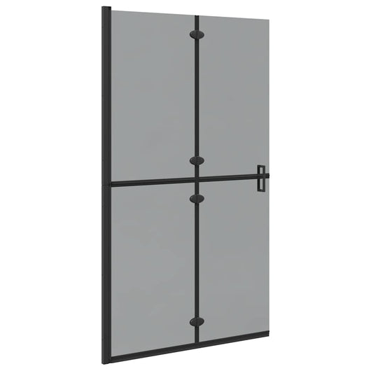 Parete doccia Walk-in Nero e trasparente scuro 110 x 190 cm 42017967