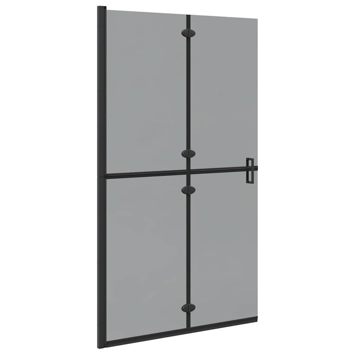 Parete doccia Walk-in Nero e trasparente scuro 110 x 190 cm 42017967