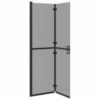 Parete doccia Walk-in Nero e trasparente scuro 110 x 190 cm 42017967
