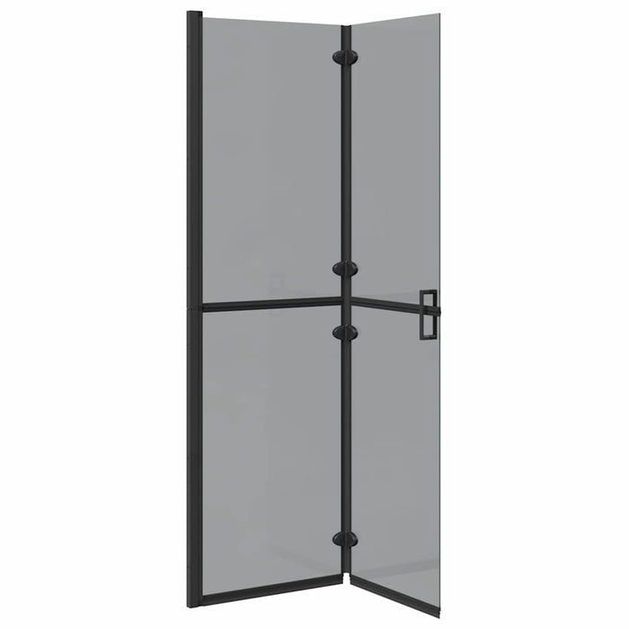 Parete doccia Walk-in Nero e trasparente scuro 110 x 190 cm 42017967