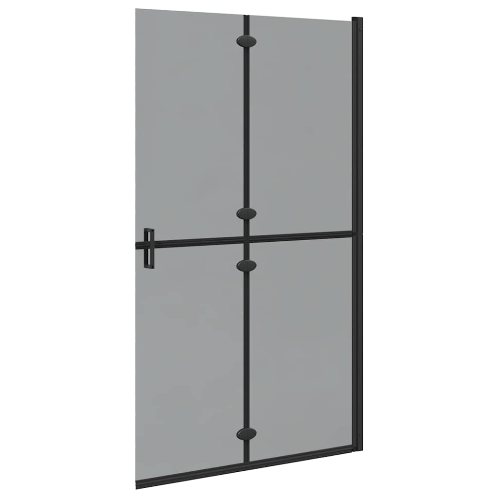 Parete doccia Walk-in Nero e trasparente scuro 110 x 190 cm 42017967
