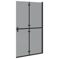 Parete doccia Walk-in Nero e trasparente scuro 110 x 190 cm 42017967