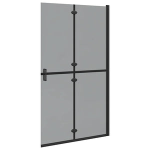 Parete doccia Walk-in Nero e trasparente scuro 110 x 190 cm 42017967