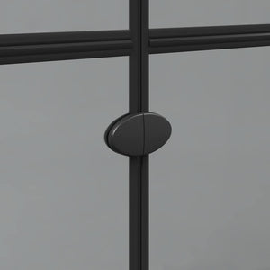 Parete doccia Walk-in Nero e trasparente scuro 120 x 190 cm 42017968