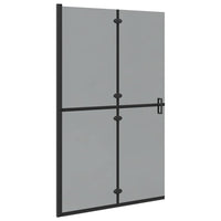 Parete doccia Walk-in Nero e trasparente scuro 120 x 190 cm 42017968