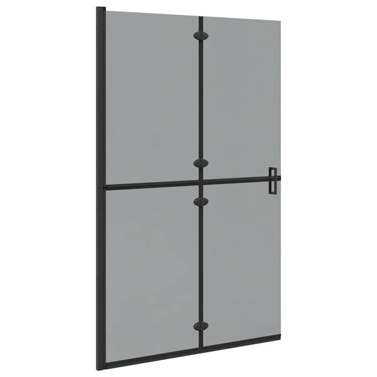 Parete doccia Walk-in Nero e trasparente scuro 120 x 190 cm 42017968