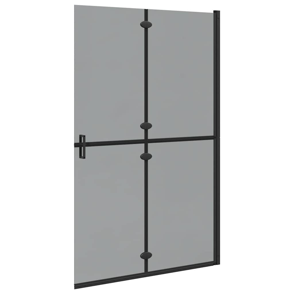 Parete doccia Walk-in Nero e trasparente scuro 120 x 190 cm 42017968