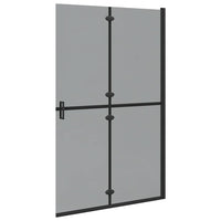 Parete doccia Walk-in Nero e trasparente scuro 120 x 190 cm 42017968