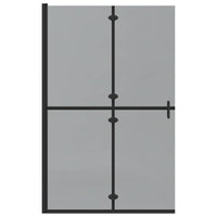 vidaXL Parete doccia Walk-in Nero e trasparente scuro 120 x 190 cm