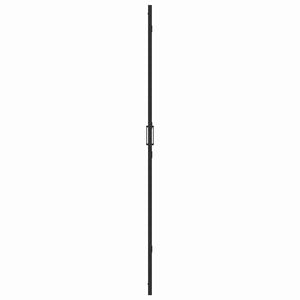 Parete doccia Walk-in Nero e trasparente scuro 120 x 190 cm 42017968