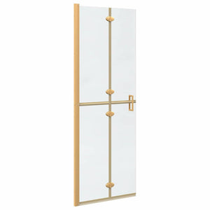 vidaXL Parete doccia Walk-in Altro Oro e trasparente 70 x 190 cm