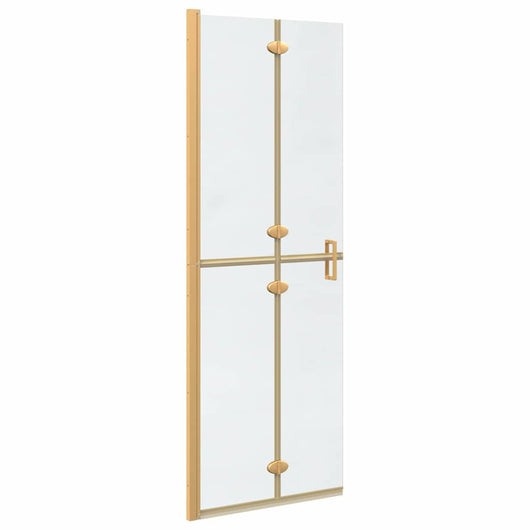 vidaXL Parete doccia Walk-in Altro Oro e trasparente 70 x 190 cm