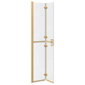 vidaXL Parete doccia Walk-in Altro Oro e trasparente 70 x 190 cm