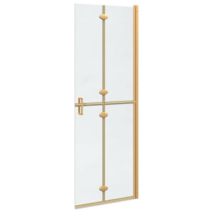 vidaXL Parete doccia Walk-in Altro Oro e trasparente 70 x 190 cm