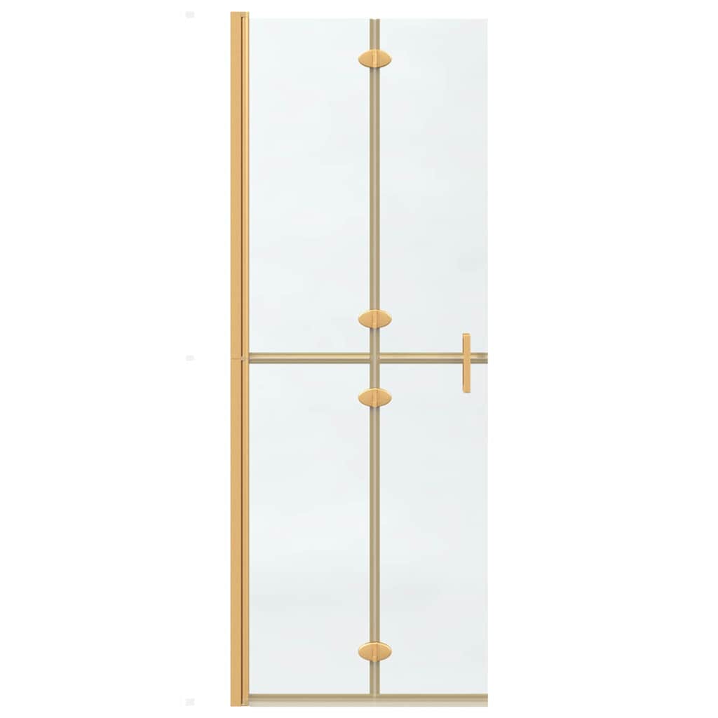 vidaXL Parete doccia Walk-in Altro Oro e trasparente 70 x 190 cm