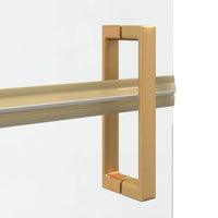 vidaXL Parete doccia Walk-in Altro Oro e trasparente 80 x 190 cm