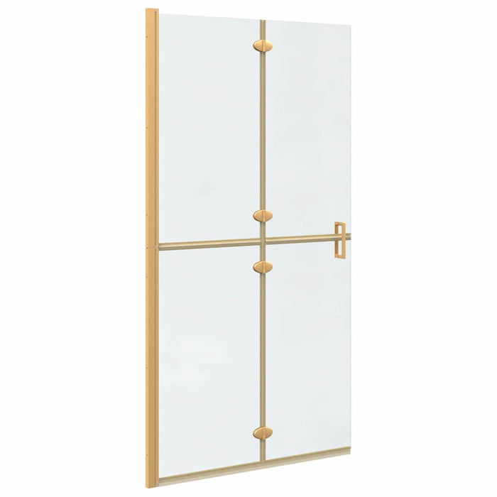 vidaXL Parete doccia Walk-in Altro Oro e trasparente 100 x 190 cm