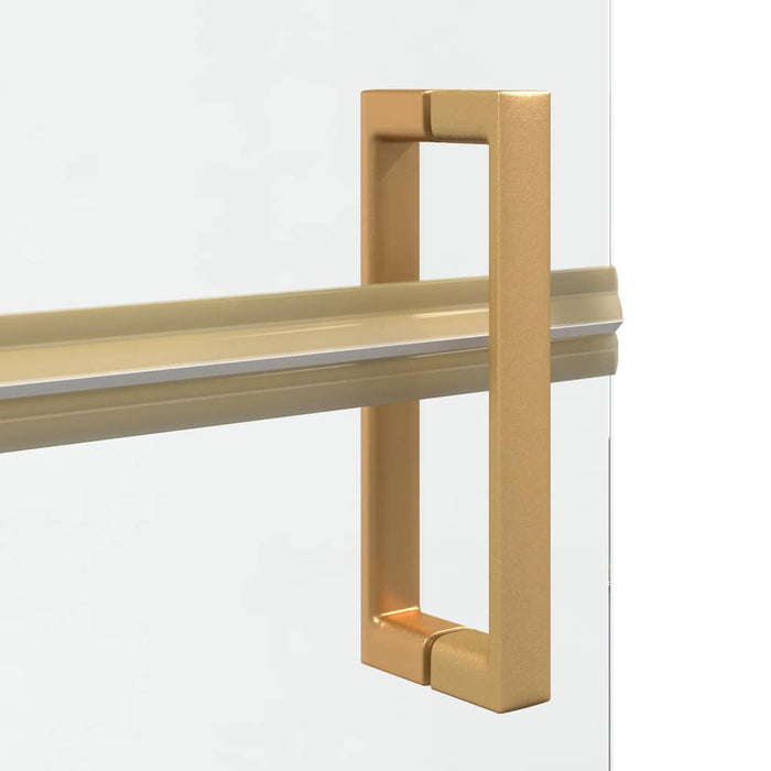 vidaXL Parete doccia Walk-in Altro Oro e trasparente 110 x 190 cm
