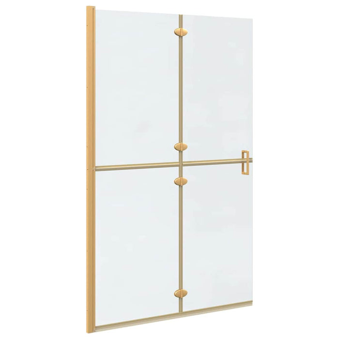 vidaXL Parete doccia Walk-in Altro Oro e trasparente 120 x 190 cm