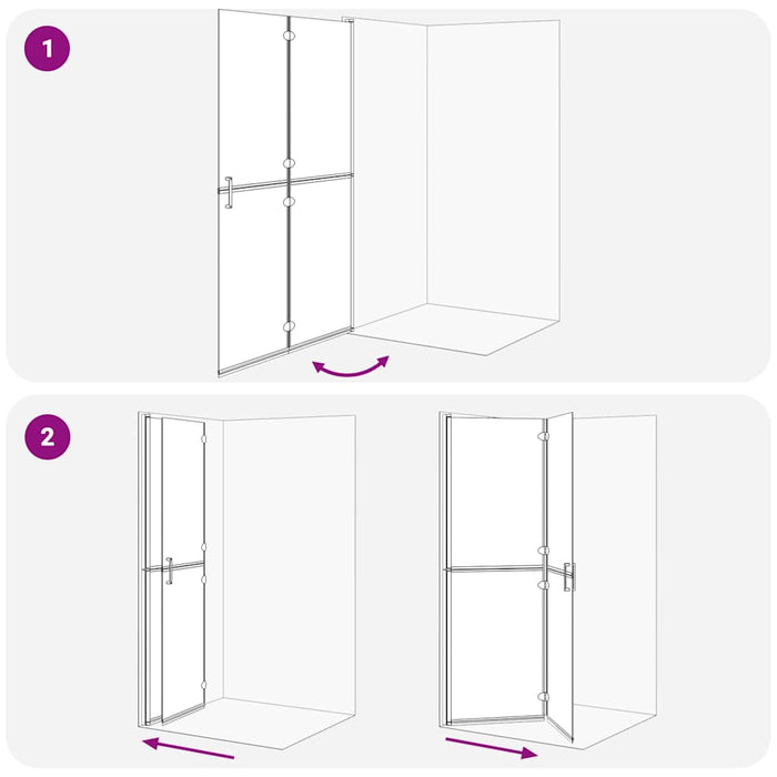 Parete doccia Walk-in Altro Oro e trasparente 120 x 190 cm 42017974