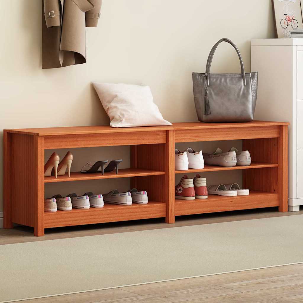 Panca per scarpe Cera marrone 160 x 36.5 x 50 cm 869979