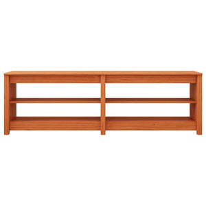 vidaXL Panca per scarpe Cera marrone 160 x 36.5 x 50 cm