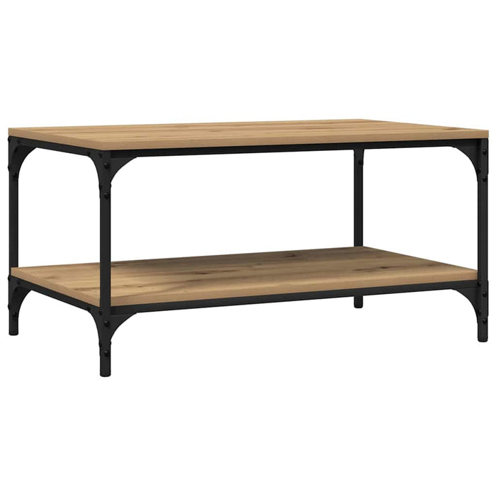 Tavolino da salotto rovere artigianale 80 x 50 x 40 cm 883495