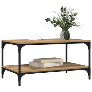 Tavolino da Salotto-Tavolino da soggiorno-Tavolo Rovere artigianale 81 x 50 x 40 cm