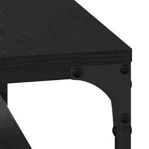 Tavolino da salotto Rovere nero 80 x 50 x 40 cm 883496