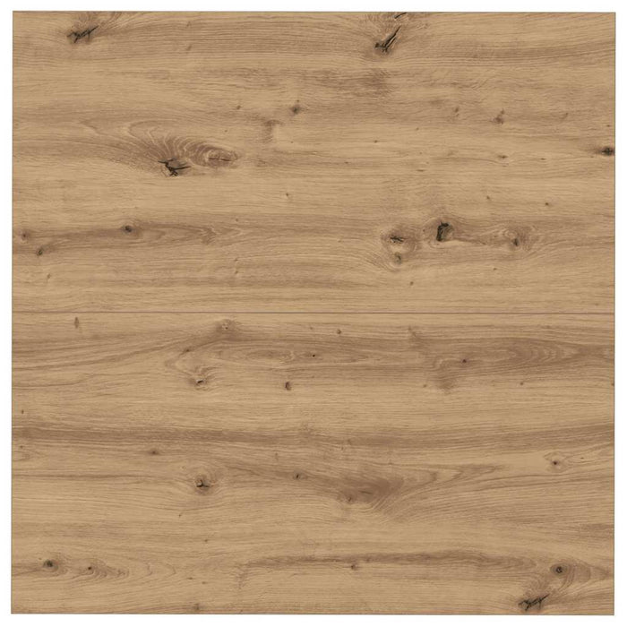 Tavolino da Salotto-Tavolino da soggiorno-Tavolo rovere artigianale 80 x 80 x 40 cm