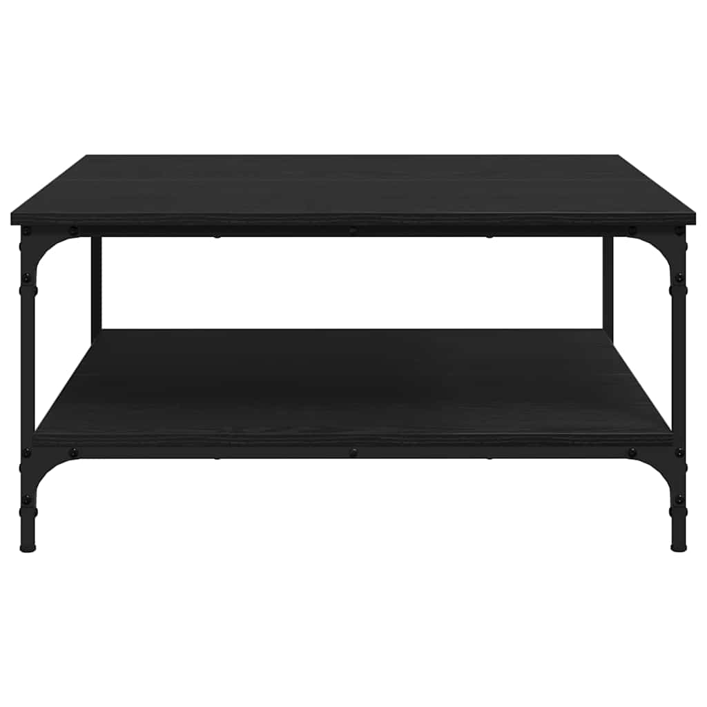 Tavolino da Salotto-Tavolino da soggiorno-Tavolo Rovere nero 80 x 80 x 40 cm