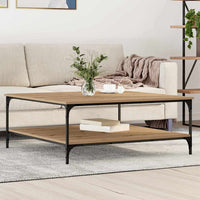 Tavolino da Salotto-Tavolino da soggiorno-Tavolo rovere artigianale 100 x 100 x 40 cm 862022