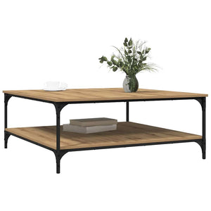 Tavolino da Salotto-Tavolino da soggiorno-Tavolo rovere artigianale 100 x 100 x 40 cm 862022