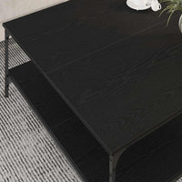 Tavolino da salotto Rovere nero 100 x 100 x 40 cm 883502