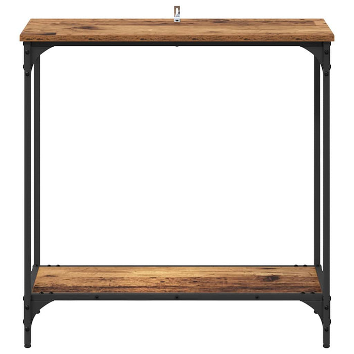 Tavolo consolle con lo scaffale Legno vecchio 75 x 30.5 x 75 cm 883519